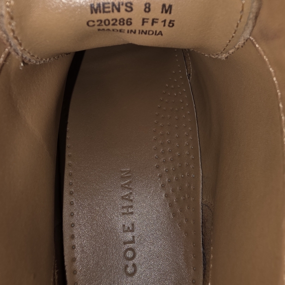 Cole Haan Men's Brown Leather Chukka Wingtip Boots 8 8.5 - Picture 7 of 7